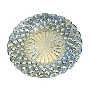 Vintage Mid-Century Anchor Hocking Waterford Waffle Glass Bread and Butter Plate